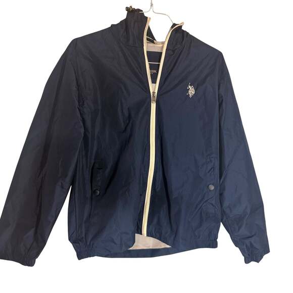 U.S. Polo Assn. Other - U.S. Polo Assn. Men's Hooded Navy Windbreaker Jacket Size M